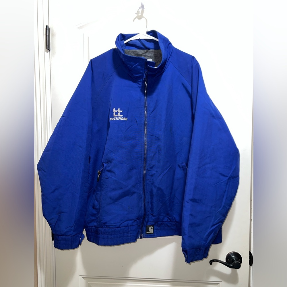 Vintage Carhartt Workwear Classic Logo Full Zip Fleece Lined Bomber‎ Jacket 90’s